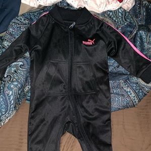 Baby girls puma 1 piece sweat suit